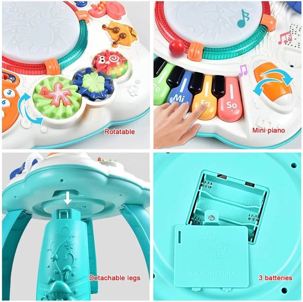 Musical Table Toy for Babies & Toddlers - Safe, Sturdy & Fun Learning Activity - silverfoxgoods